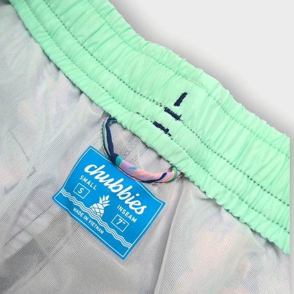 Men’s Chubbies The Night Faunas 7” Classic Swim Trunks Sz Small NWT - Picture 4 of 6